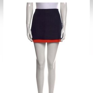 Diane von Furstenberg colorblocked mini skirt